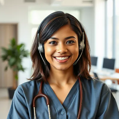 Support-Team ist bereit zu helfen mit Gelenkschmerzen