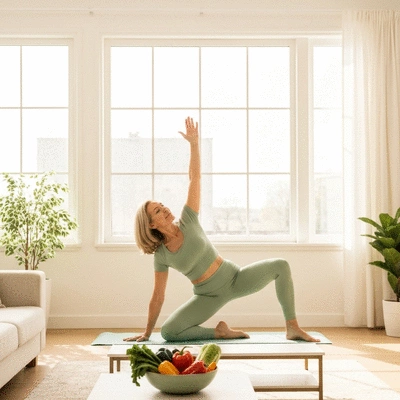 Lifestyle Bild eines gesunden Lebensstils zur Prävention von Entzündungen