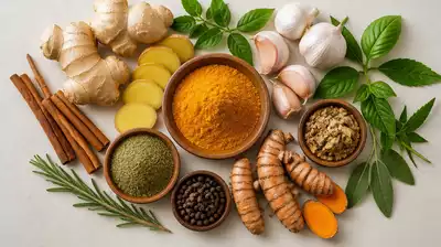 Entzündungshemmende Kräuter und Gewürze