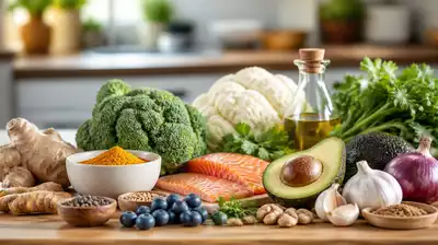 Kochzutaten für entzündungshemmende Rezepte