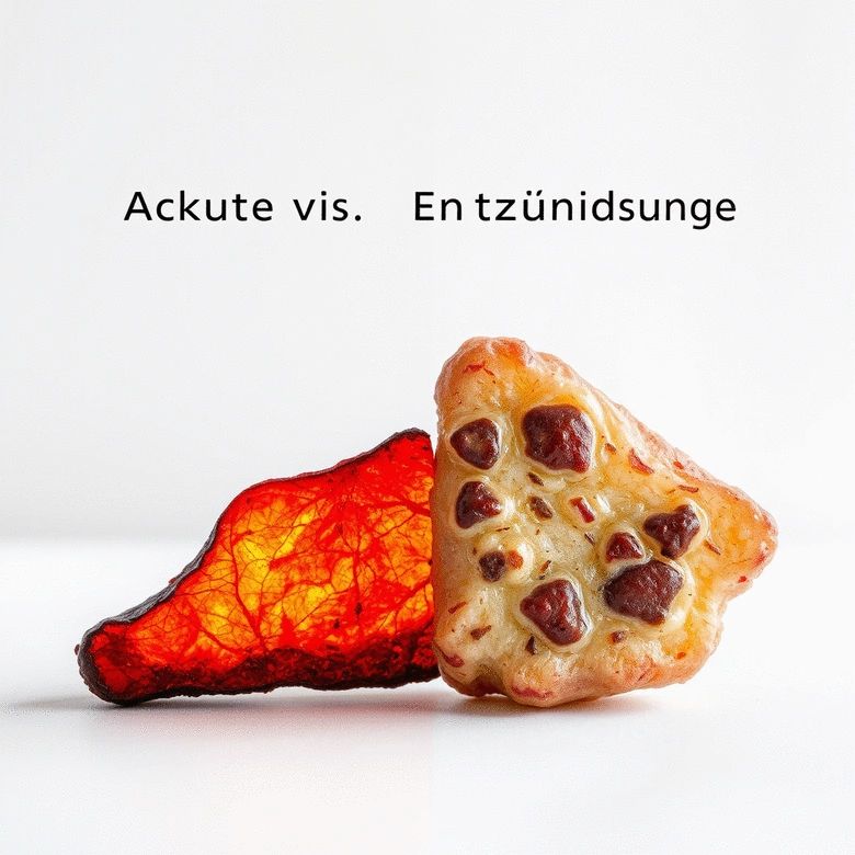 Akute und chronische Entzündung vergleichen